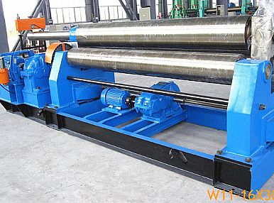 W11-16x3000機(jī)械對(duì)稱式三輥卷板機(jī)